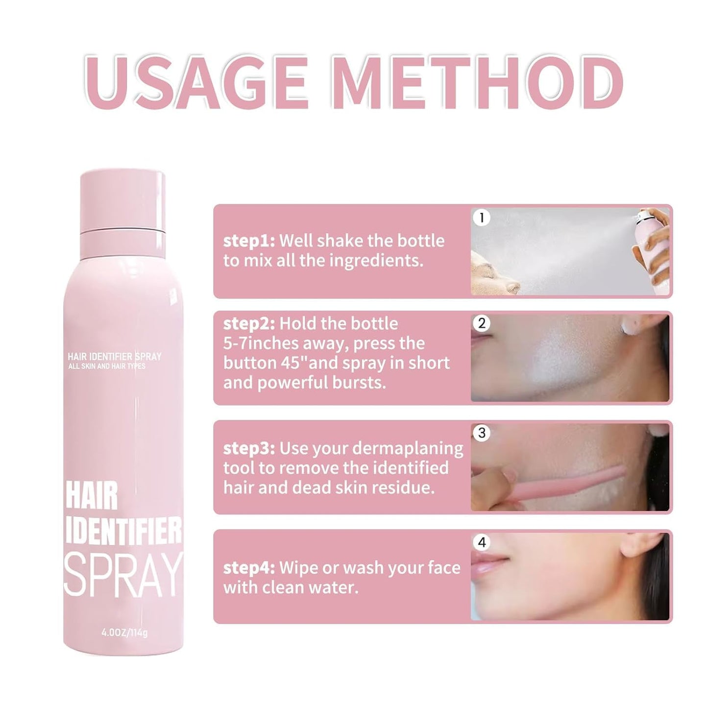 Hair identifier spray meilury