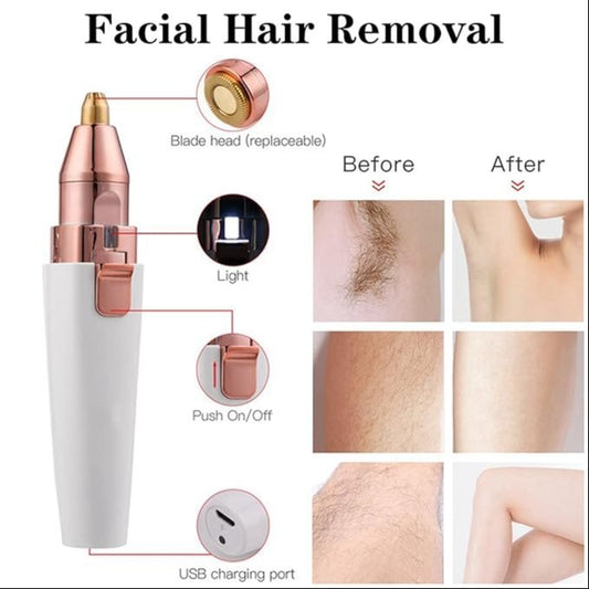 2 in 1 eyebrow trimmer